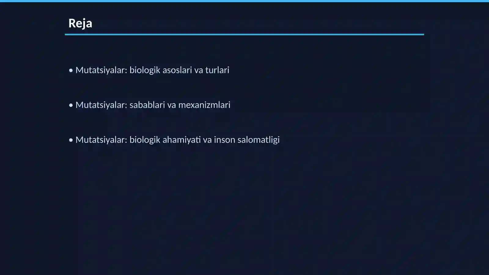 Mutatsiyalar: sabablari,shakllari, ahamiyati va biologik oqibatlari 2