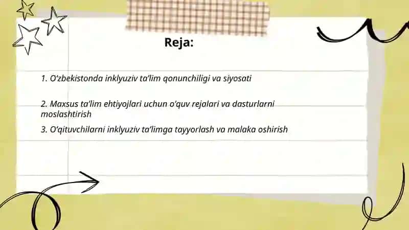 Oʻzbekistonda alohida taʼlim ehtiyojlari boʻlgan bolalar uchun inklyuziv taʼlim 2
