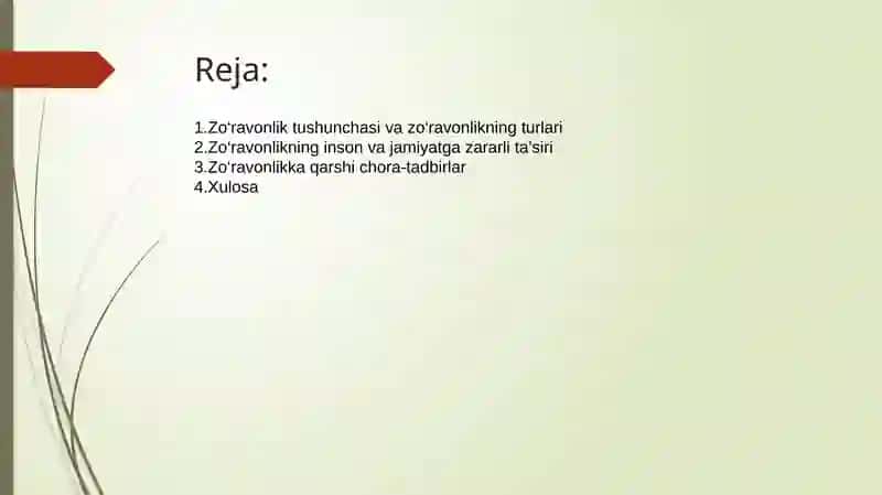 Biz zo’ravonlikga qarshimiz 2