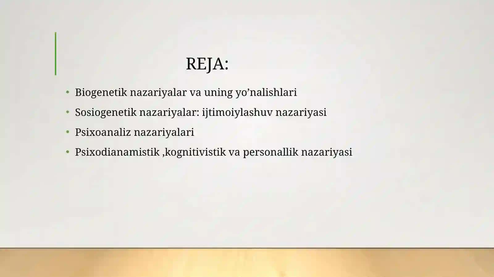 O’quv faoliyati nazariyalari 2