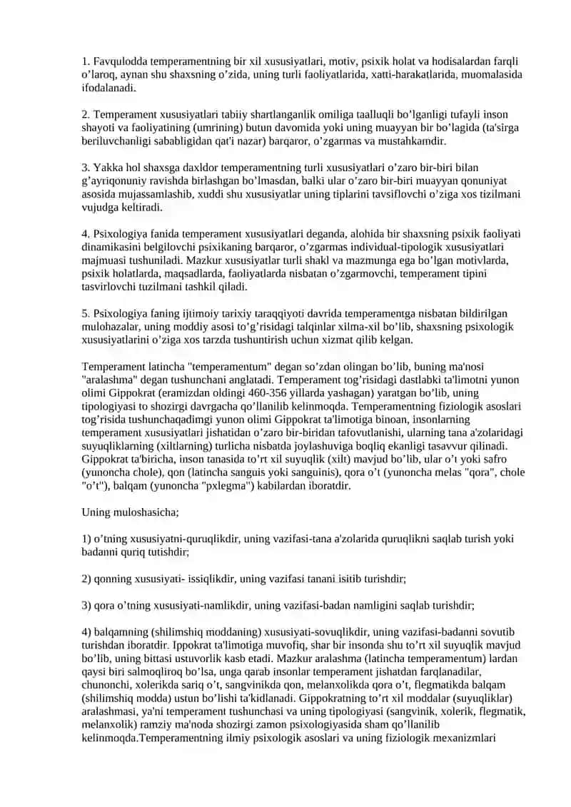 Psixologiya mutaxassisligi uchun o’quv qo’llanma II-kitob 2