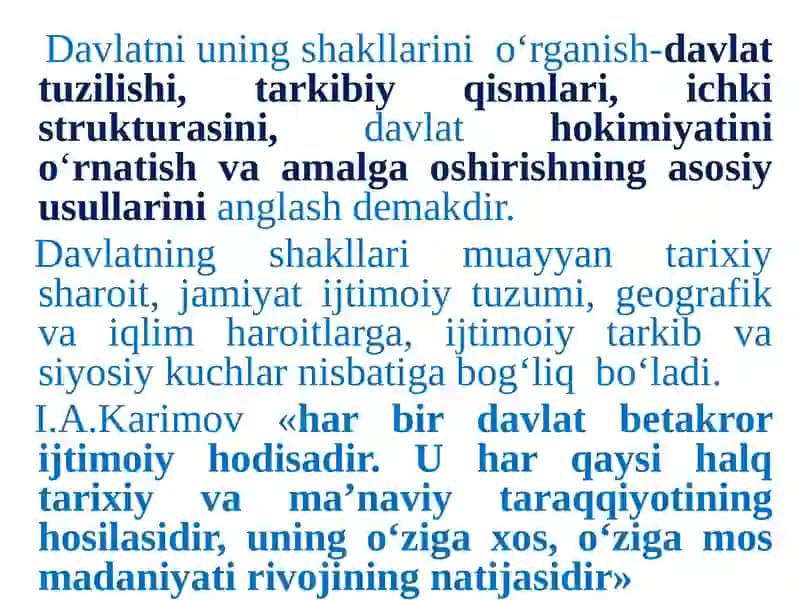 Davlatning shakllari 2