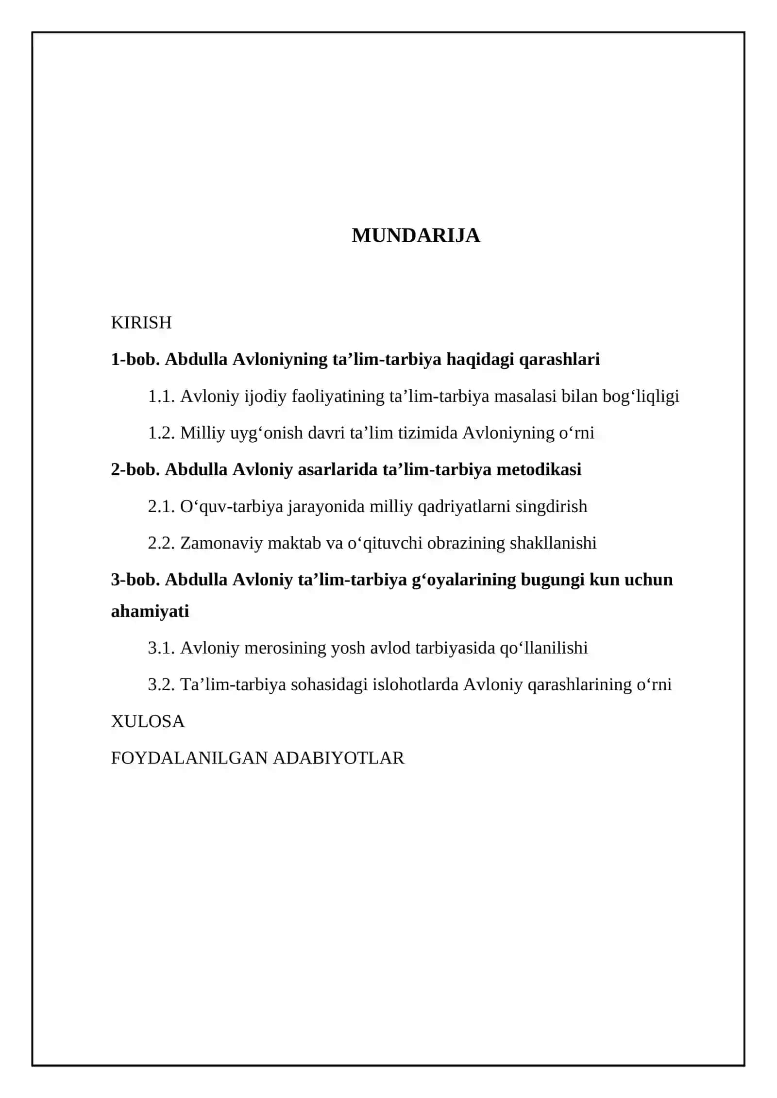 Abdulla Avloniy asarlarida taʼlim -tarbiya masalasining yoritilishi 2