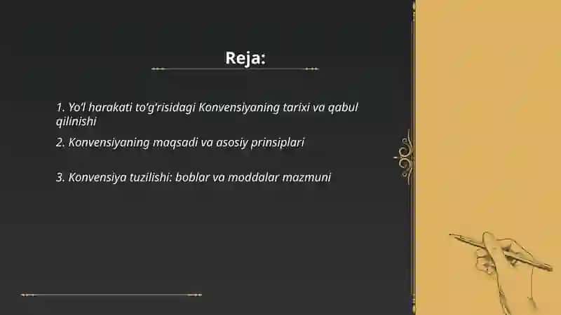 Yoʻl harakati toʻgʻrisidagi Konvensiya 2