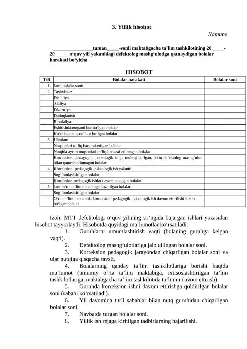 MTT DA ISH HUJJATLARI YURITILISHI.09 MTTDA UMUMIY DIFEKTOLOGI ISH HUJJATLARI 2