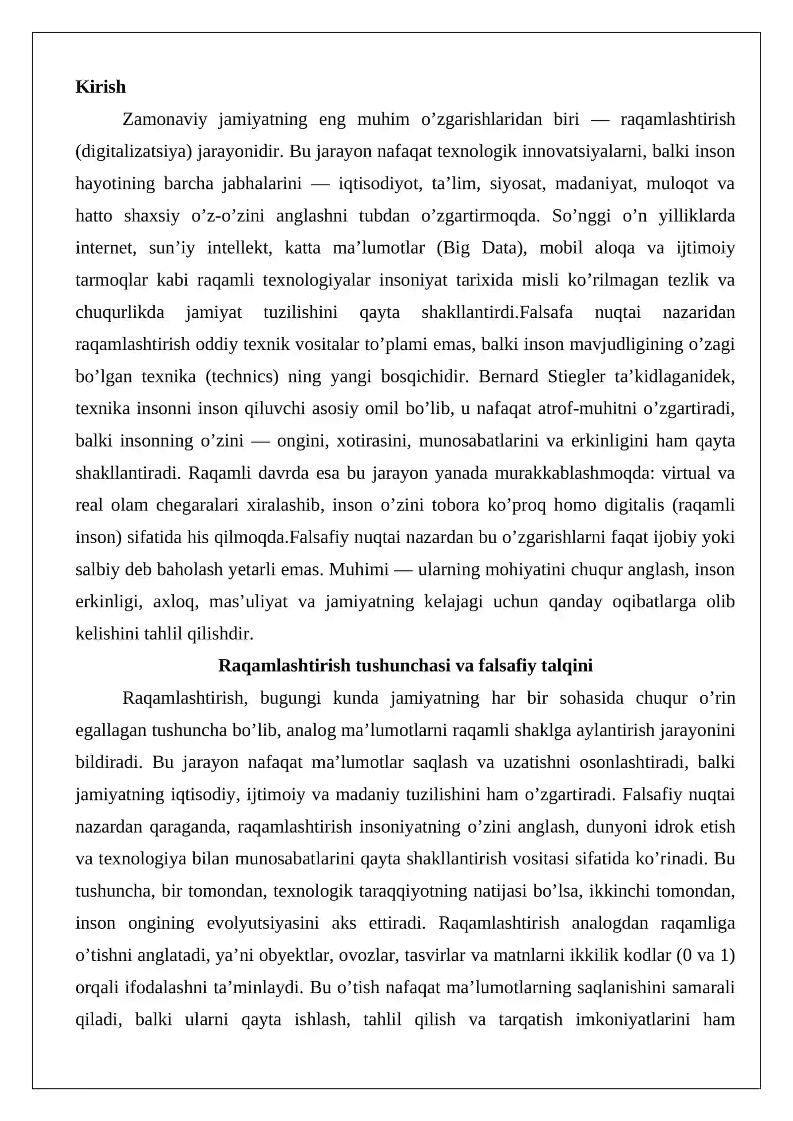 Raqamlashtirishning jamiyatga ta’siri 2