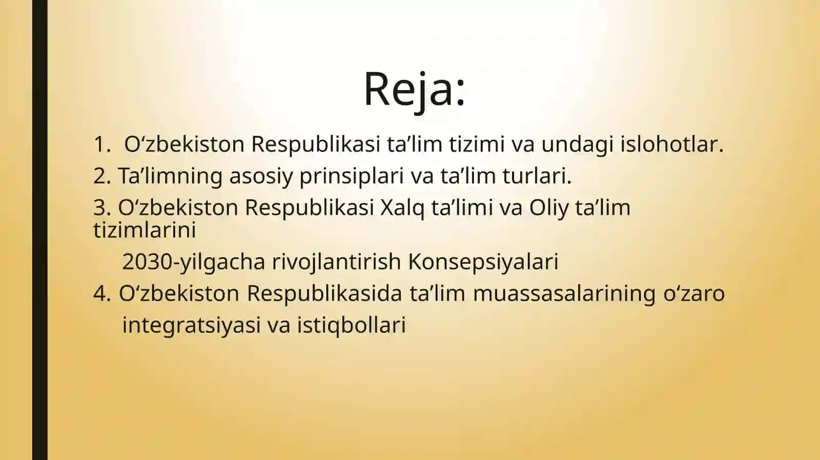 O‘zbekiston Respublikasi ta’lim tizimi 2