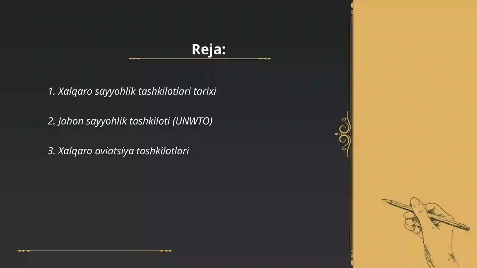 Xalqaro turistik tashkilotlar 2