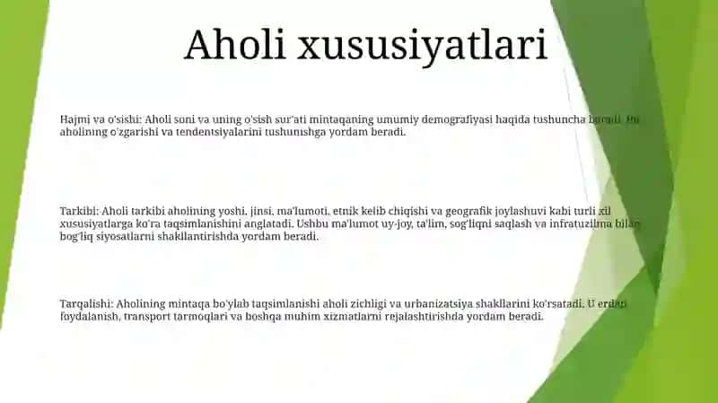 Aholi Bandligi Va Uni Tartibga Solish 2