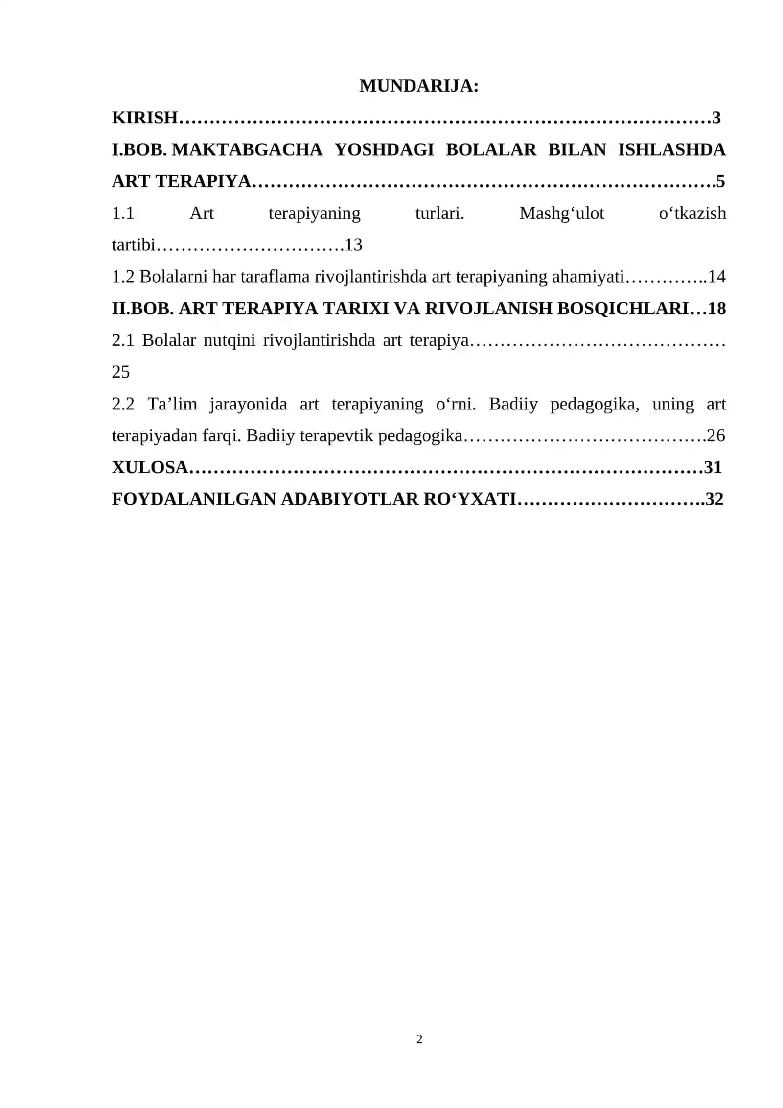 MAKTABGACHA VA BOSHLANG‘ICH MAKTAB YOSHIDAGI BOLALARDA QO‘RQUV VA TASHVISHLARNI TUZATISH UCHUN ART TERAPIYA 2