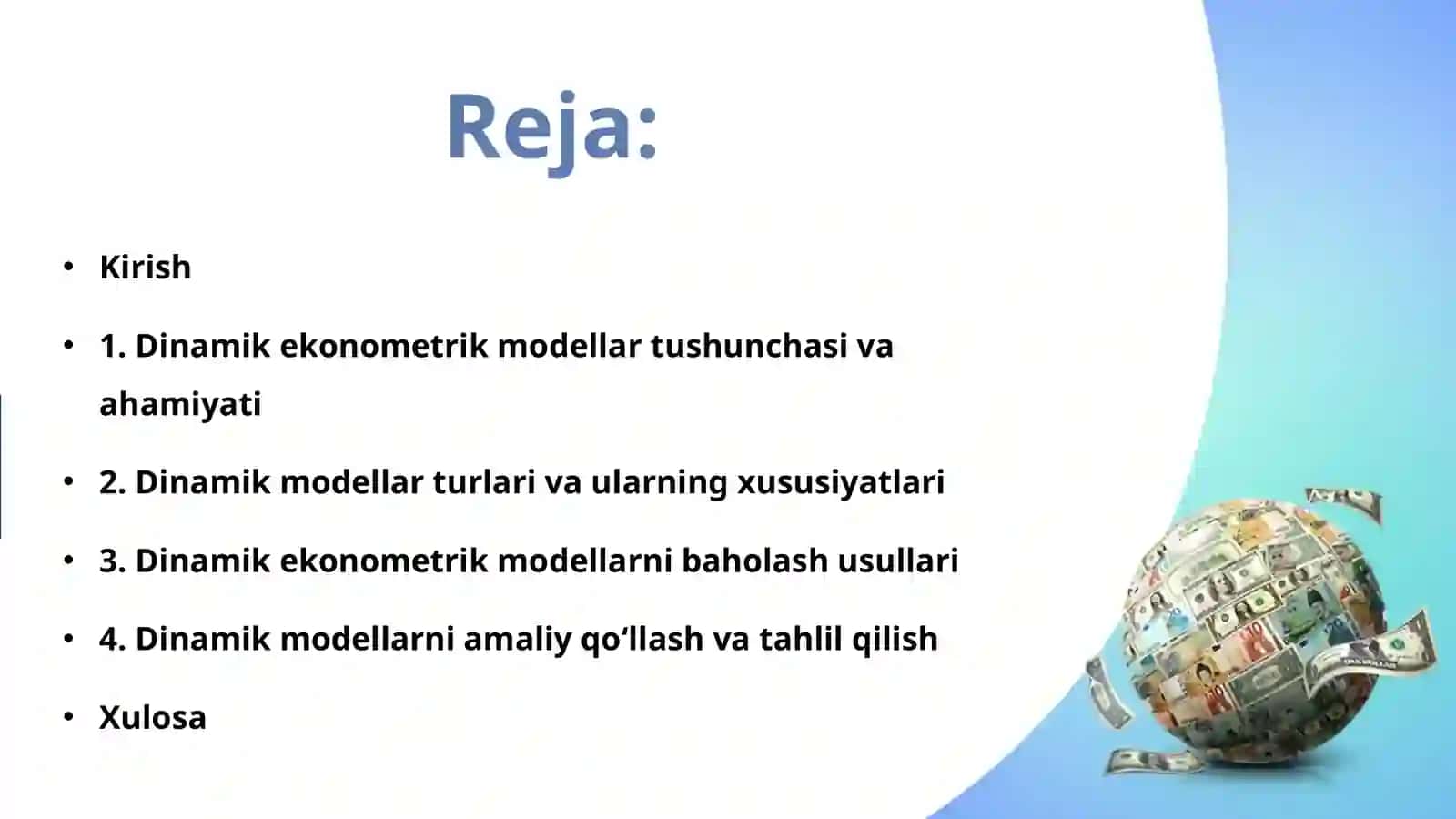 Dinamik ekonometrik modillar 2