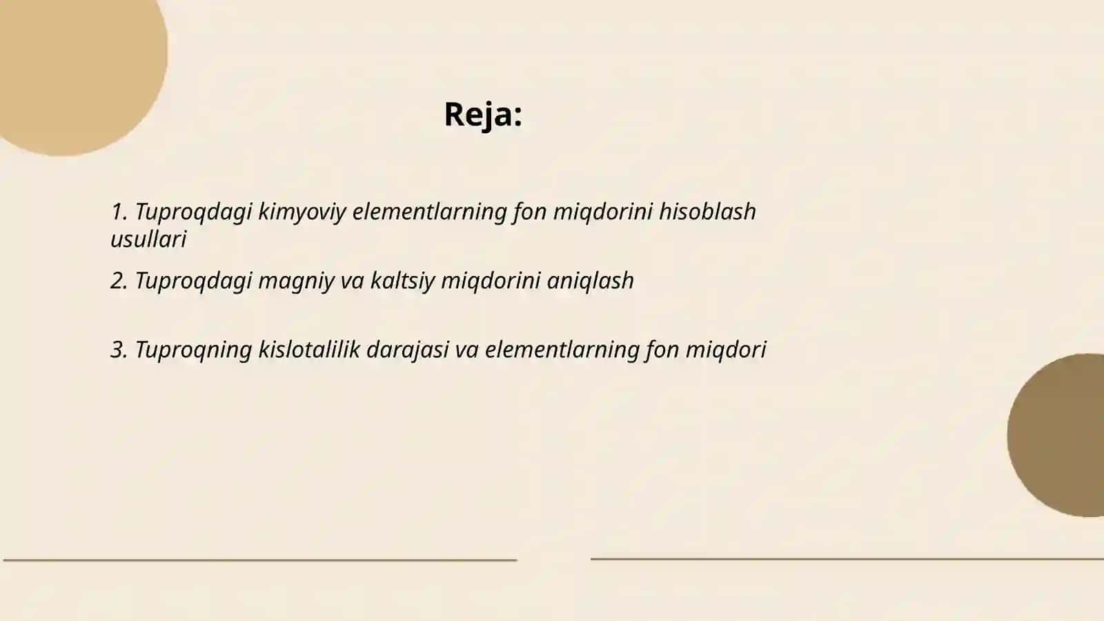 Tuproqdagi kimyoviy elementlarning fon miqdorini hisoblashga oid ilmiy maqolalar 2