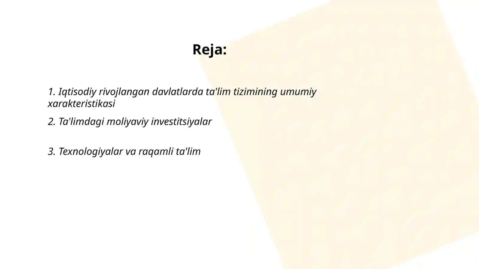 Iqtisodiy rivojlangan davlatlar ta'lim tizimi 2