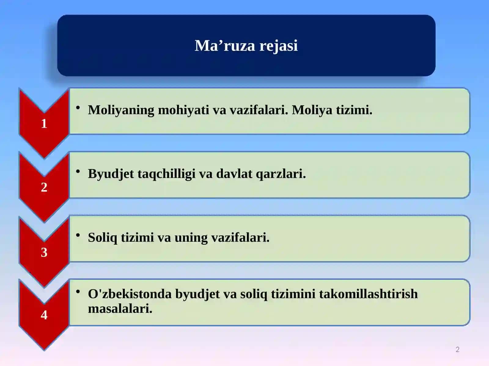 Iqtisodiyot nazariyasi 2