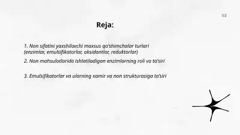 Non sifatini yaxshilovchi maxsus qoshimchalar 2