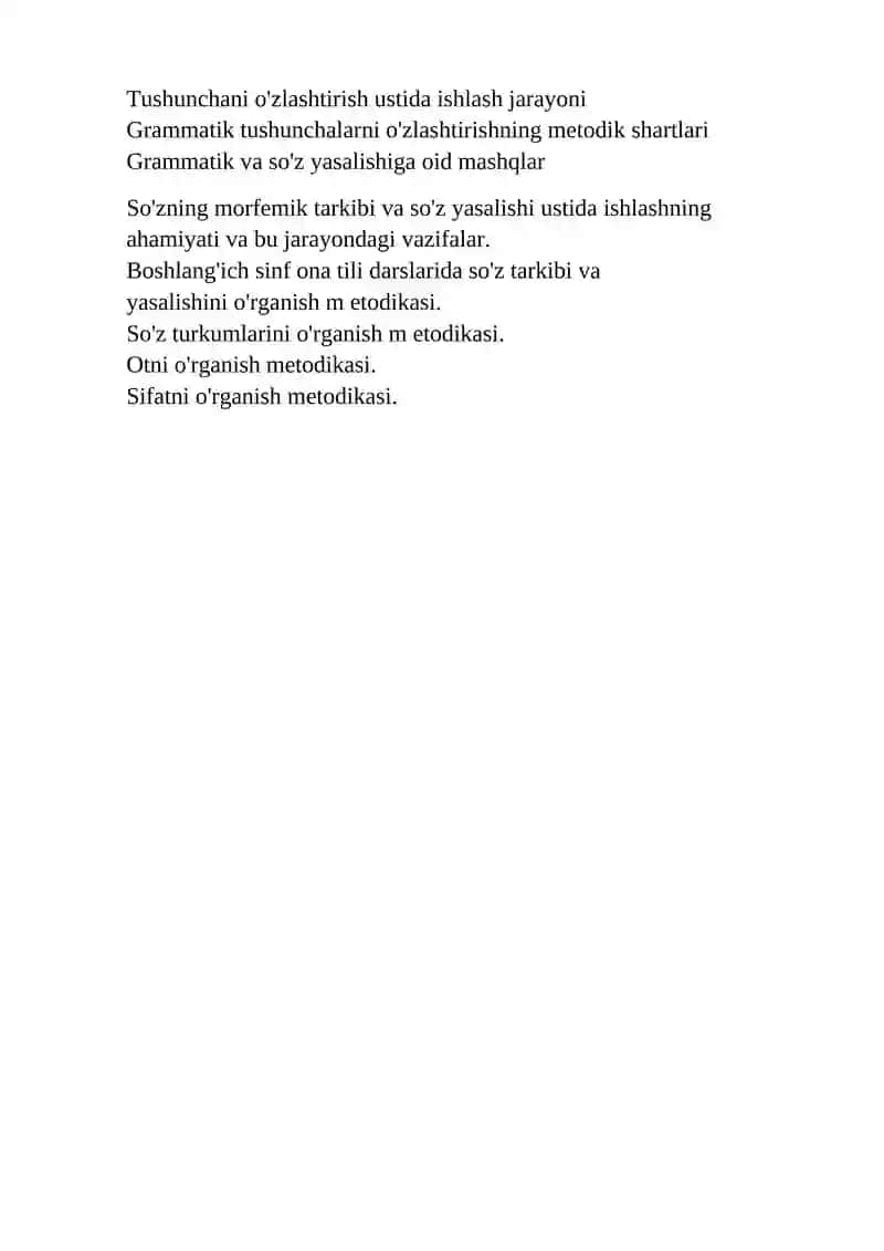 Ona tili o'qitish metodikasi fanining predmeti va vazifalari 2