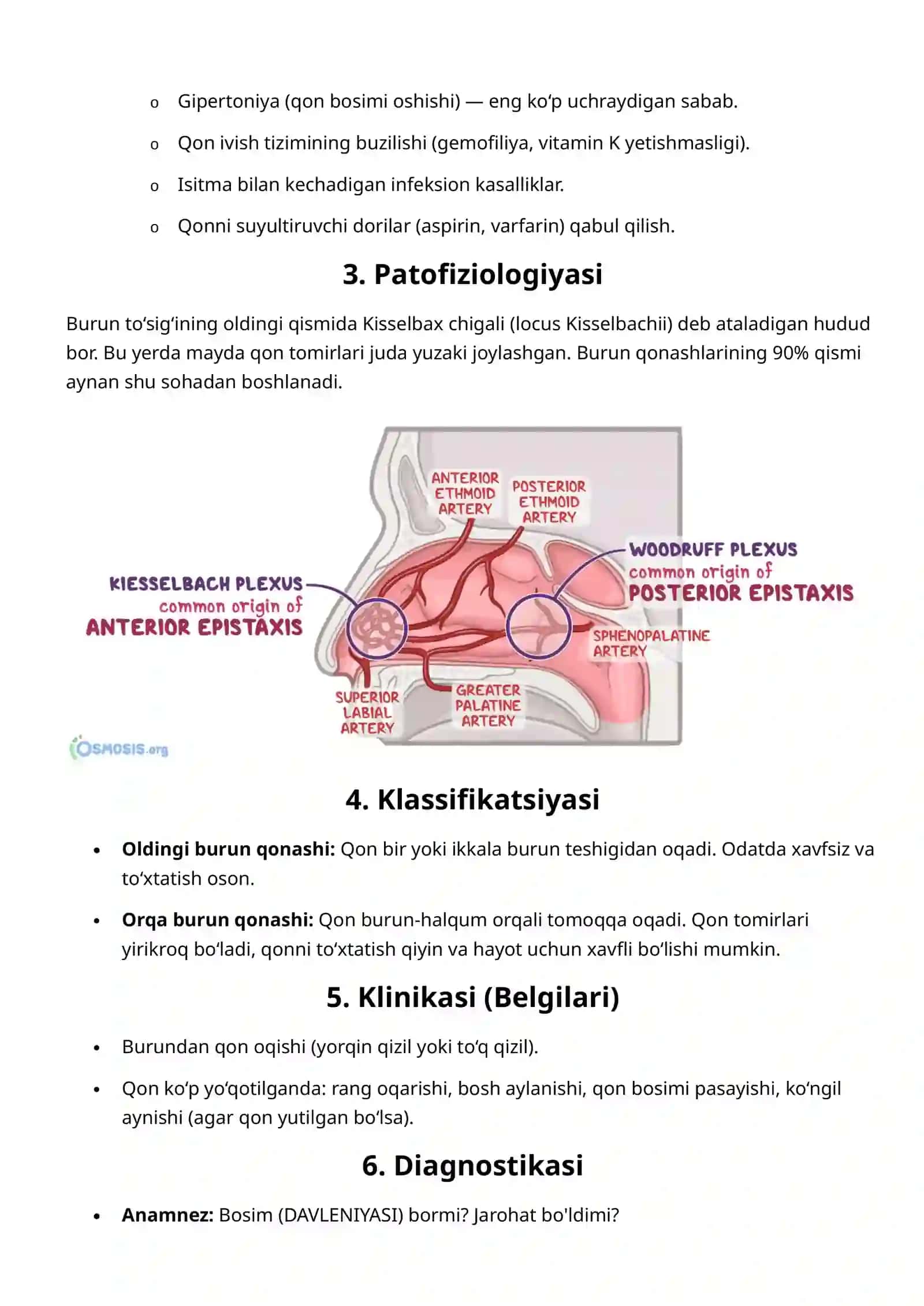 Burun qonashi (Epistaksis) ta'rif va sabablari 2