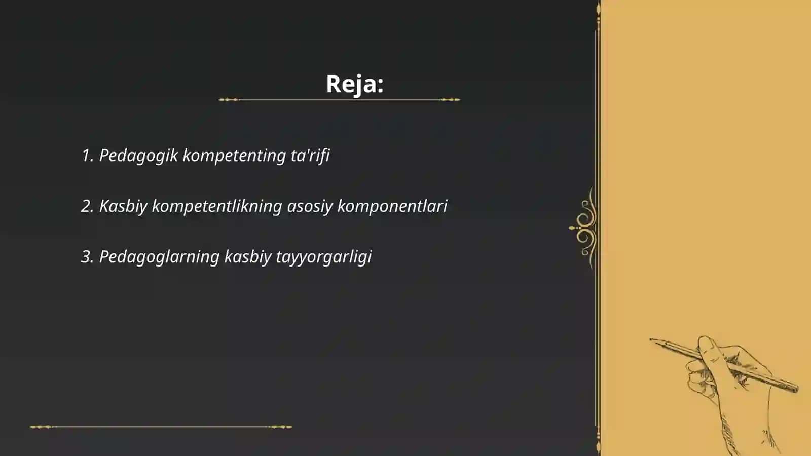 Pedagogning kasbiy kompetentligining tuzilishi va mazmuni 2
