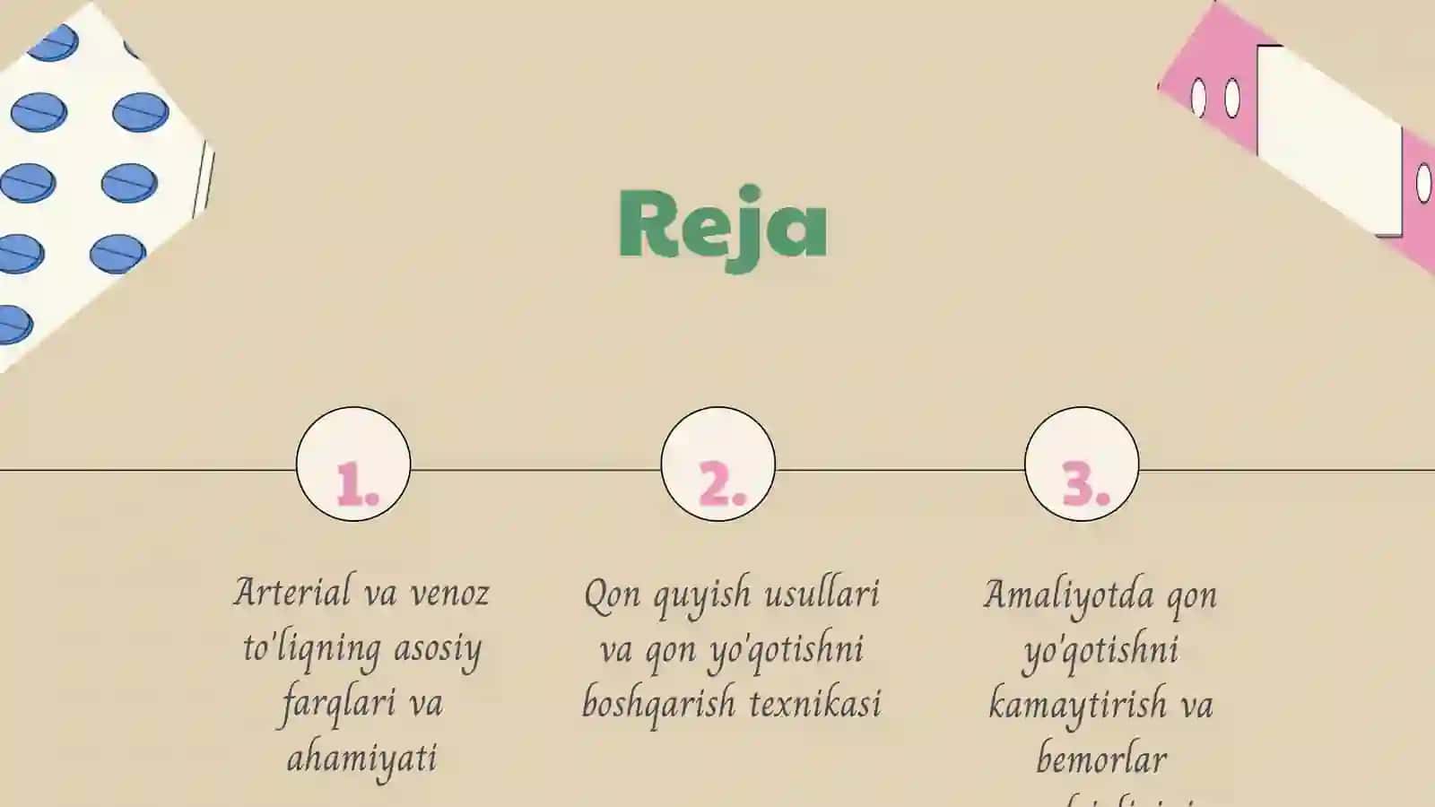 Arterial va venoz to'laqonlik.Qon quyish va qon yo'qotish 2
