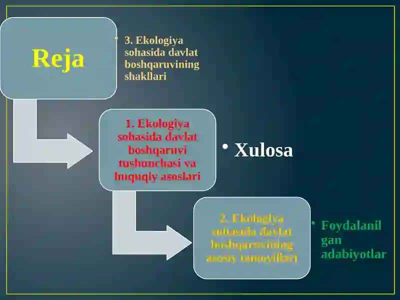 Ekologiyasohasida davlat boshqaruvitushunchasi 2