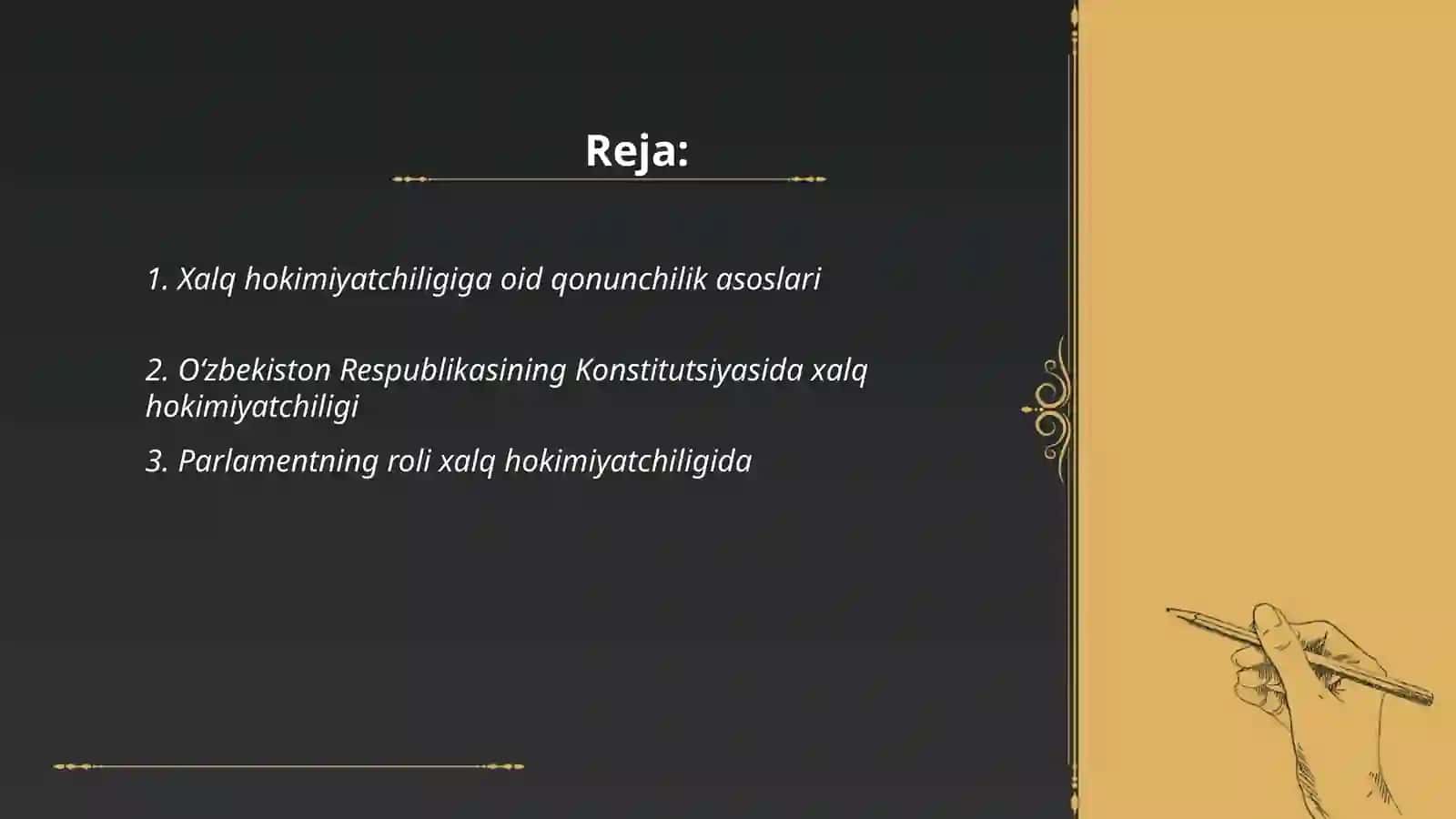 Xalq hokimiyatchiligiga oid qonunchilik asoslari 2
