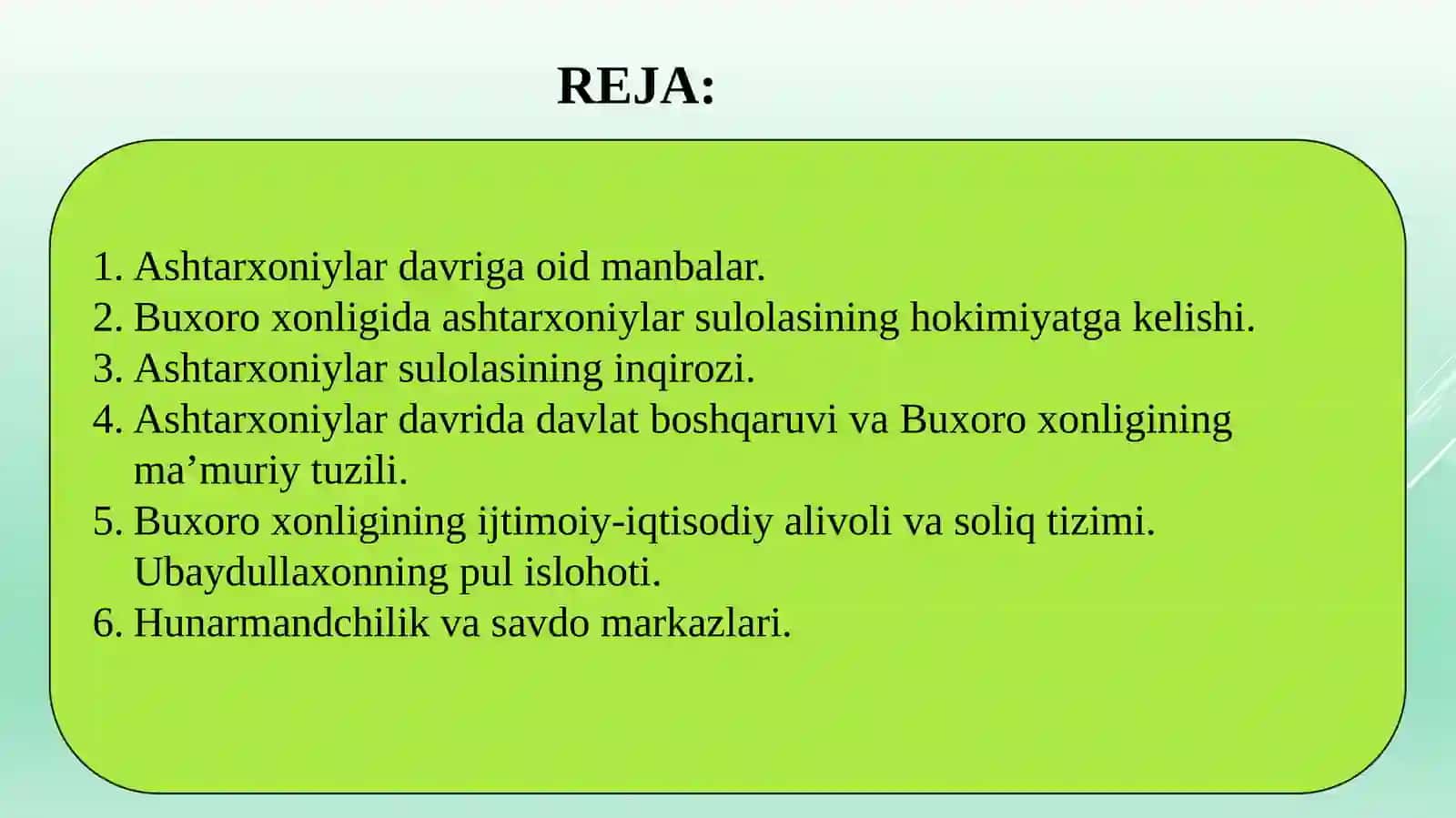 Ashtarxoniylar sulolasi 2