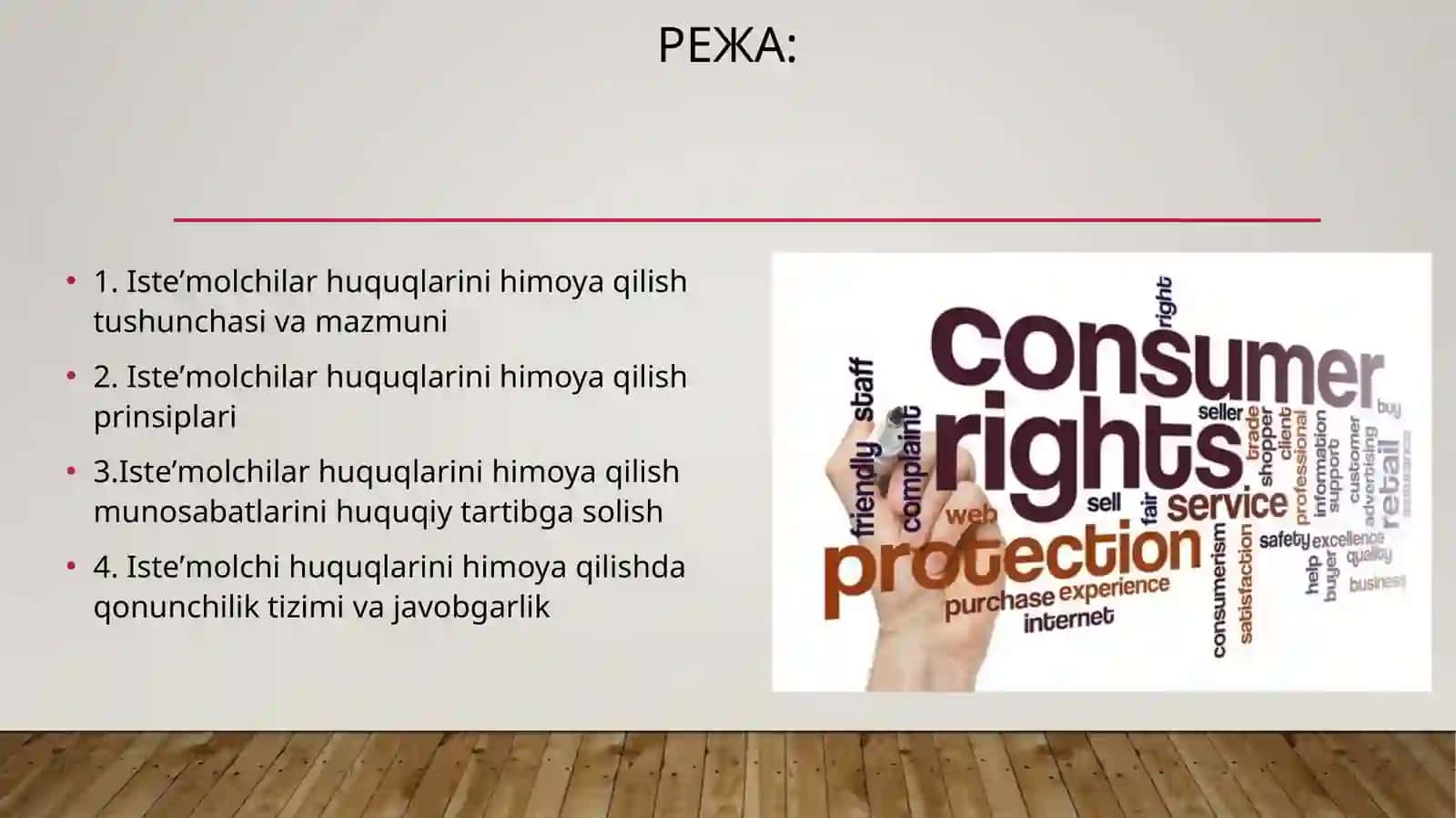 Tadbirkorlik faoliyatida iste'molchi huquqlari 2