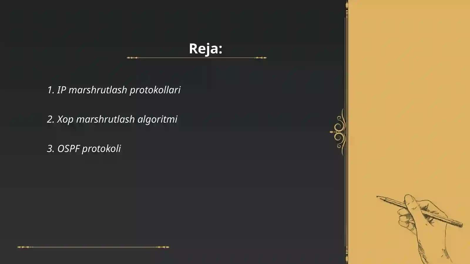 IP marshrutlash protokollari 2