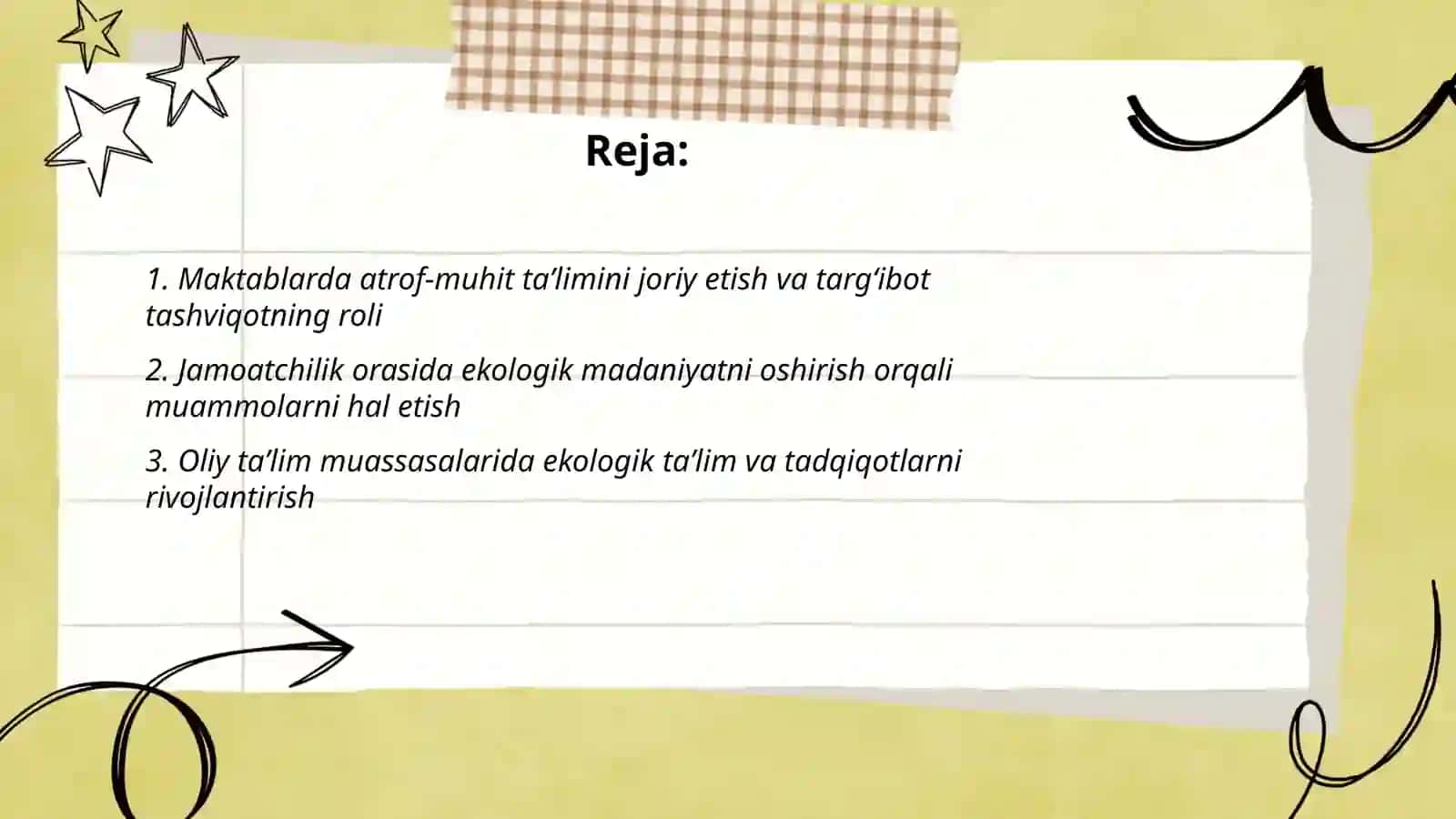 Ekologik muammolarni hal etishda bilim berish hamda targʻibotning roʻli 2