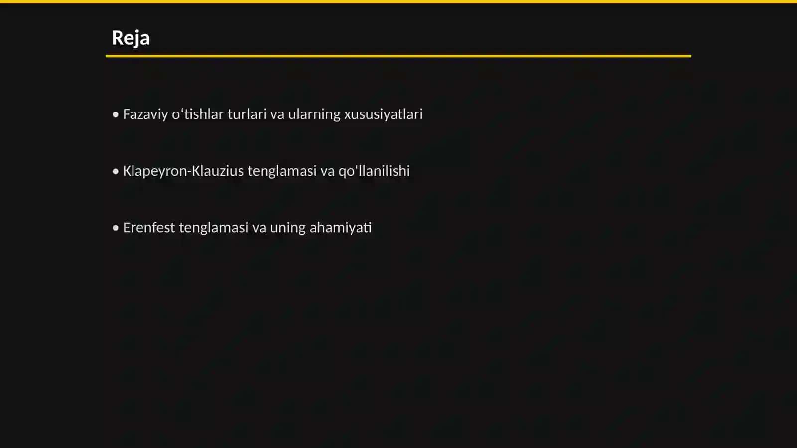Fazaviy o‘tishlar turlari va xususiyatlari 2