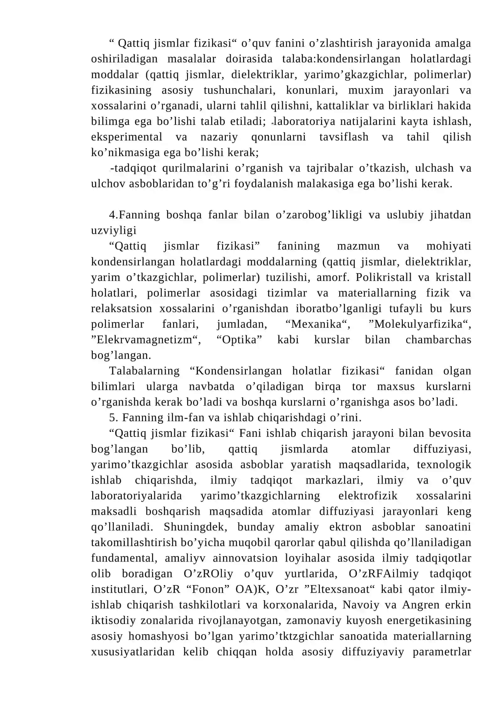 Qattiq jismlar fizikasi faniga kirish 2