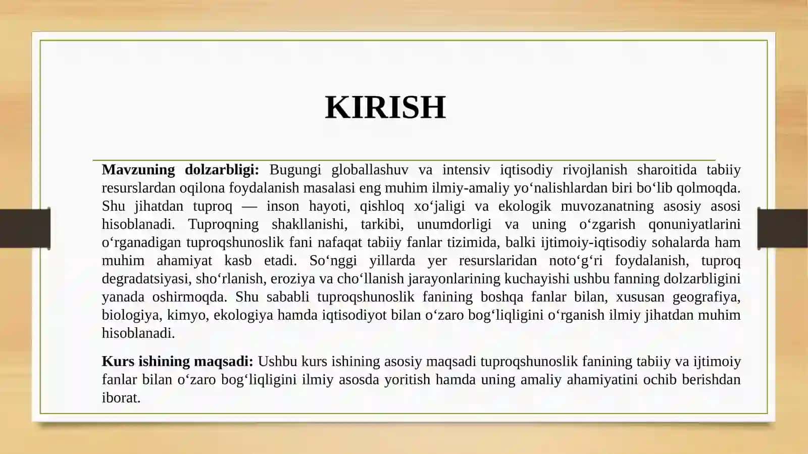 TUPROQSHUNOSLIK FANINING NAZARIY ASOSLARI VA RIVOJLANISH XUSUSIYATLARI 2