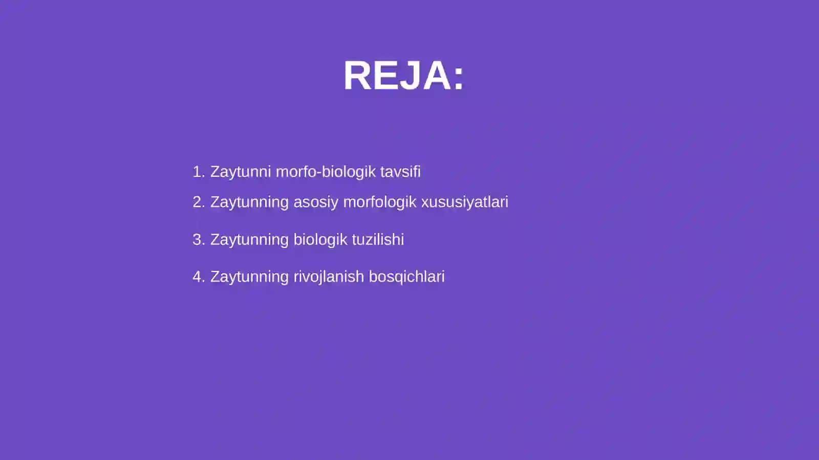 Zaytunni morfo- biologik va texnologik tavsifi 2