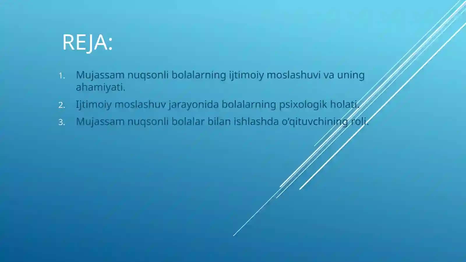 Mujassam nuqsonli bolalarning ijtimoiy moslashuvi 2