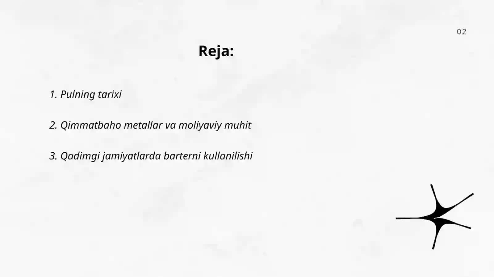 Pullarning ibtidoiy shakllaridan foydalanish 2
