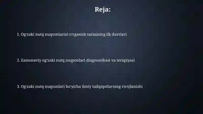 Yozma nutqdagi kamchiliklarni o'rganish tarixi 2