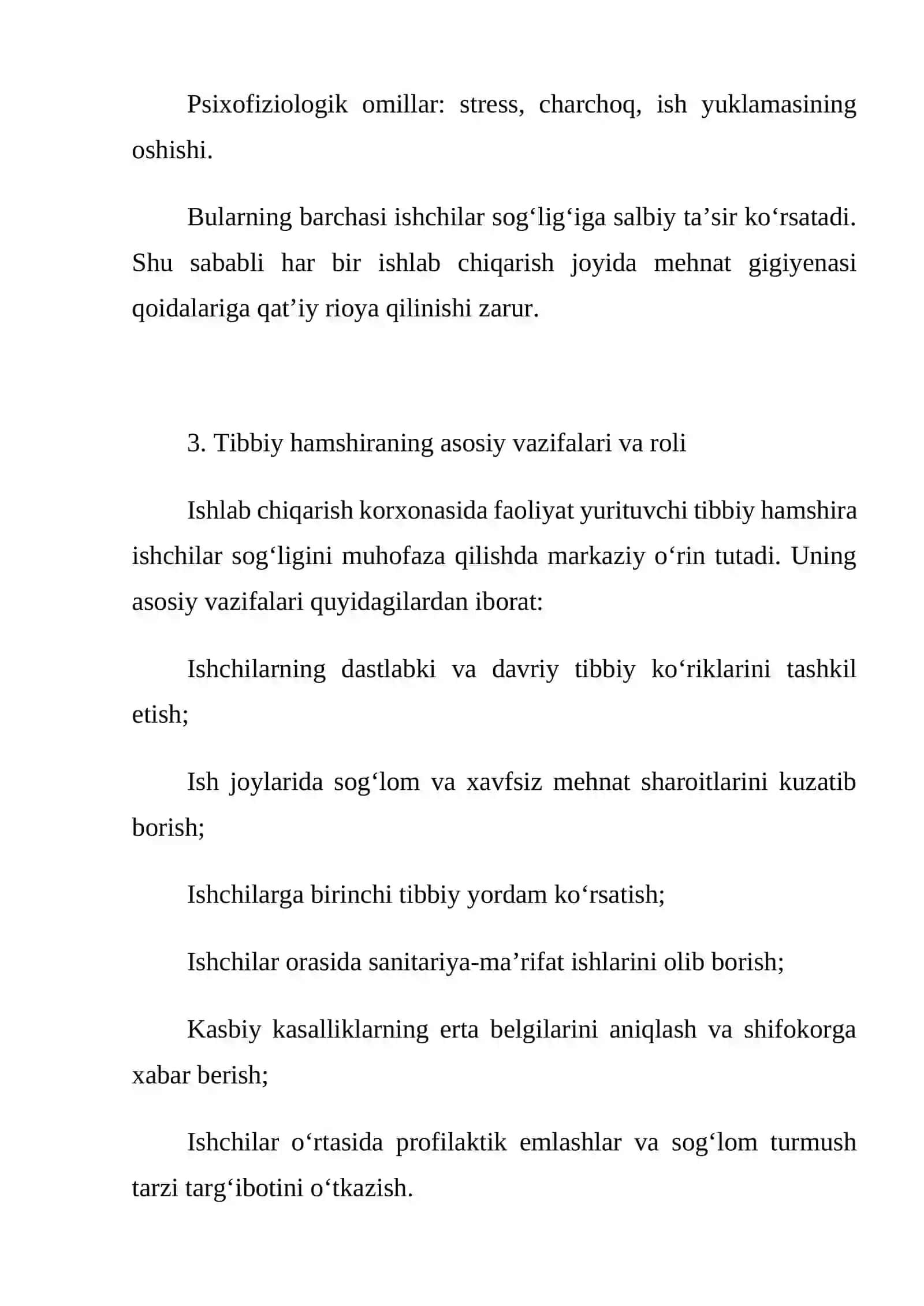 Ishlab chiqarish korxonalaridagi ishchilar salomatligini muhofaza qilish 2