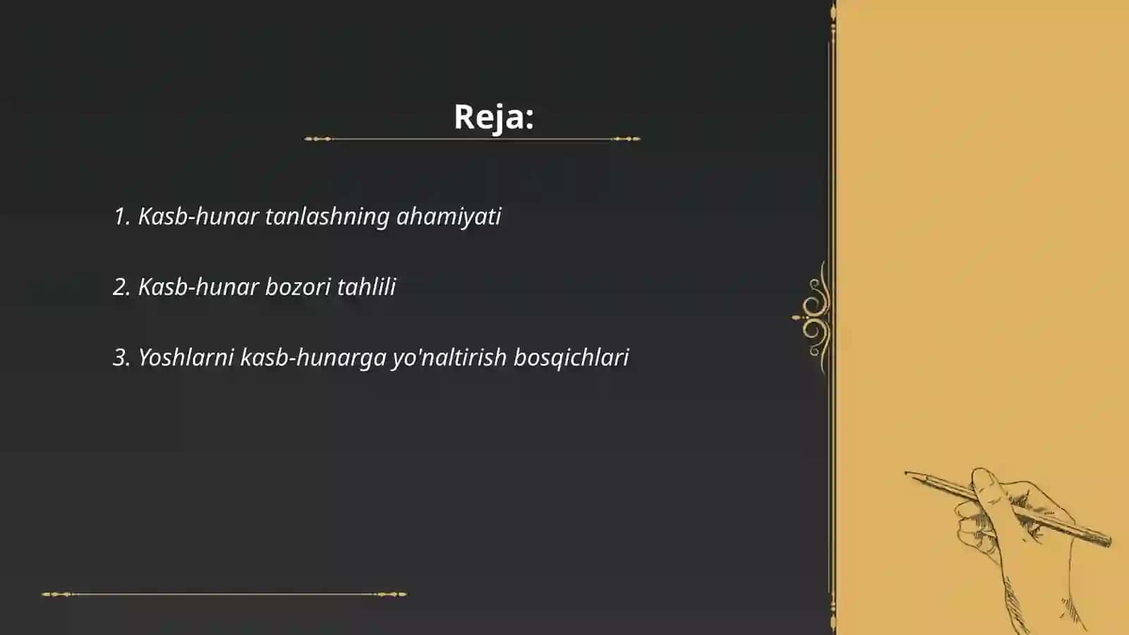 Kasb-hunar tanlash 2
