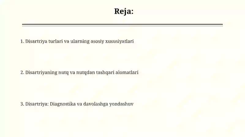 Dizartriya shakllarini sxemalashtiring (simptomatikasi' nutqiy, nonutqiy buzilishlar) 2