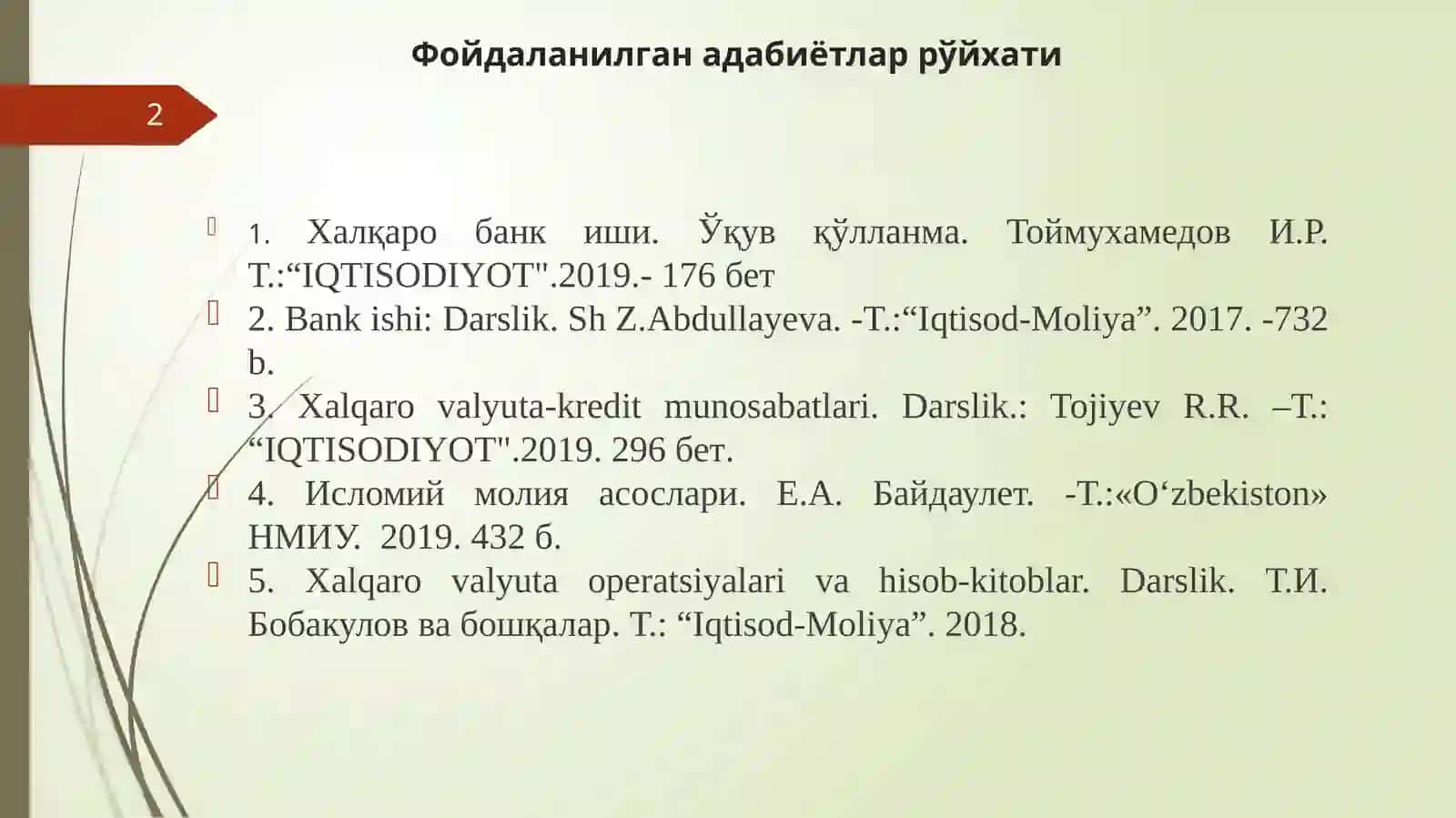 Ислом Банк Тизими ва унинг Ривожланиш Боcқичлари 2