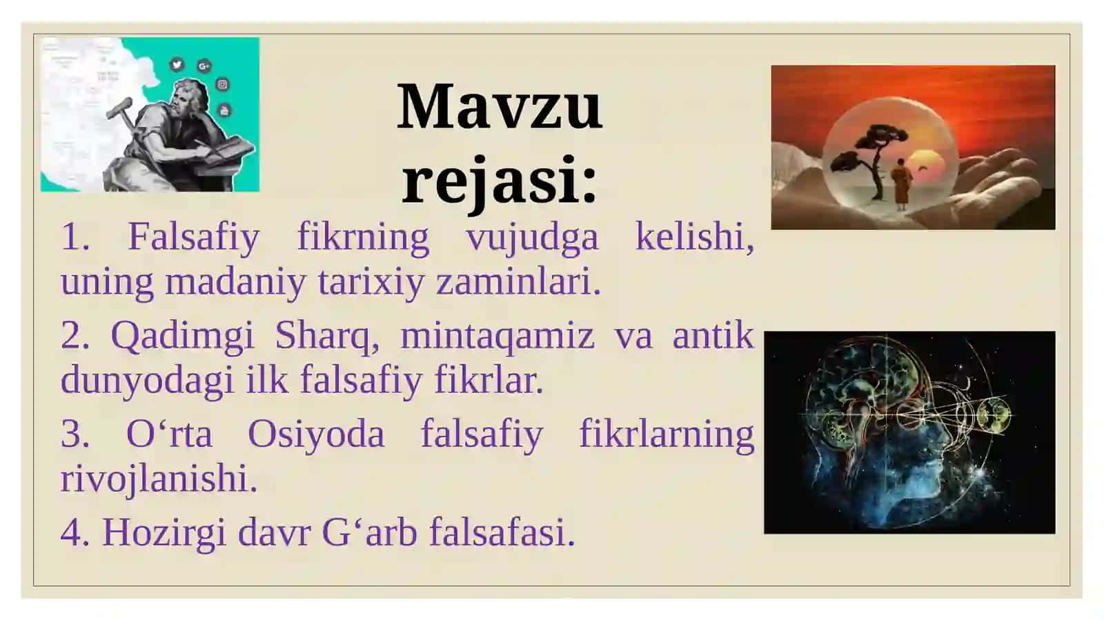 Falsafiy tafakkur taraqqiyoti bosqichlari 2