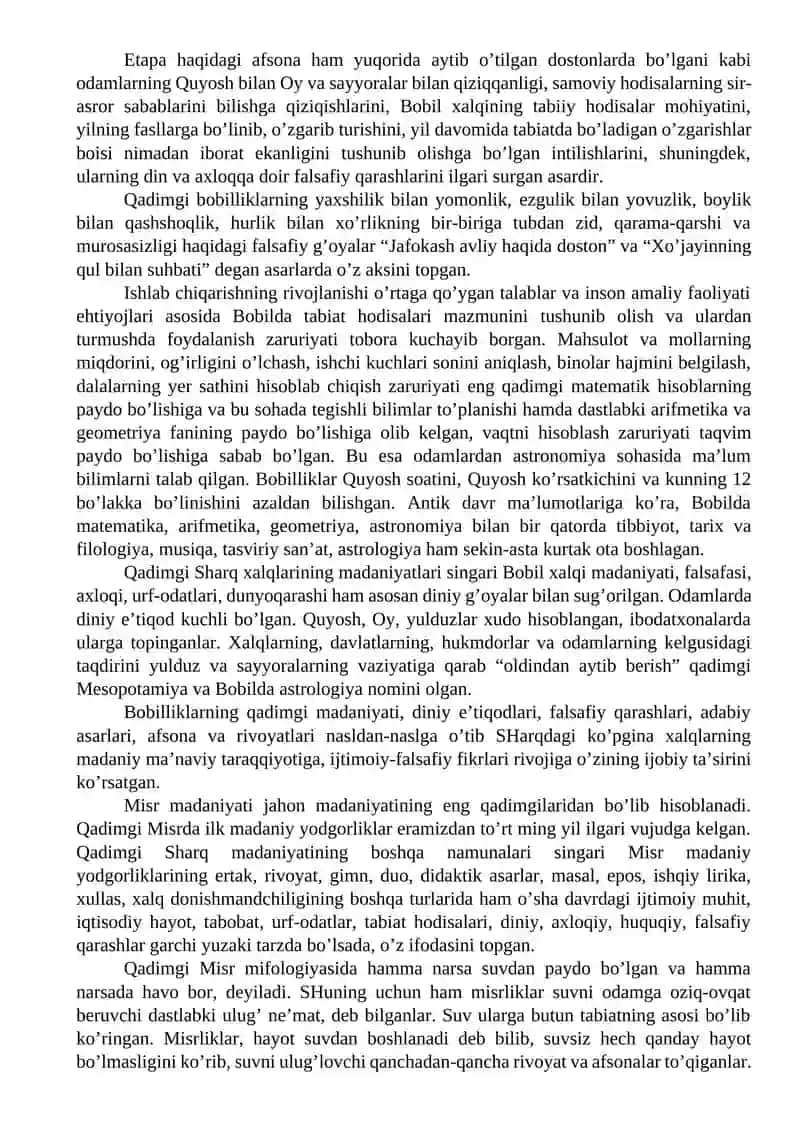 Sharq xalqlarining ilk falsafiy fikrlari 2