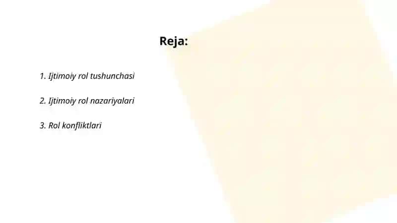 Sotsial rol tushunchasi va koʻrinishlari 2