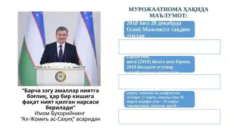 Амалгаоширилган ишлар таҳлили ва истиқболдаги вазифалар 2