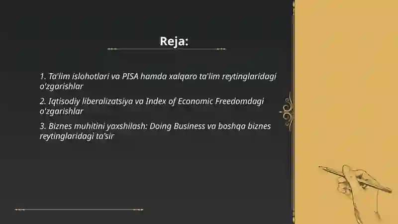 Ta'lim islohotlari va PISA hamda xalqaro ta'lim reytinglaridagi o'zgarishlar 2