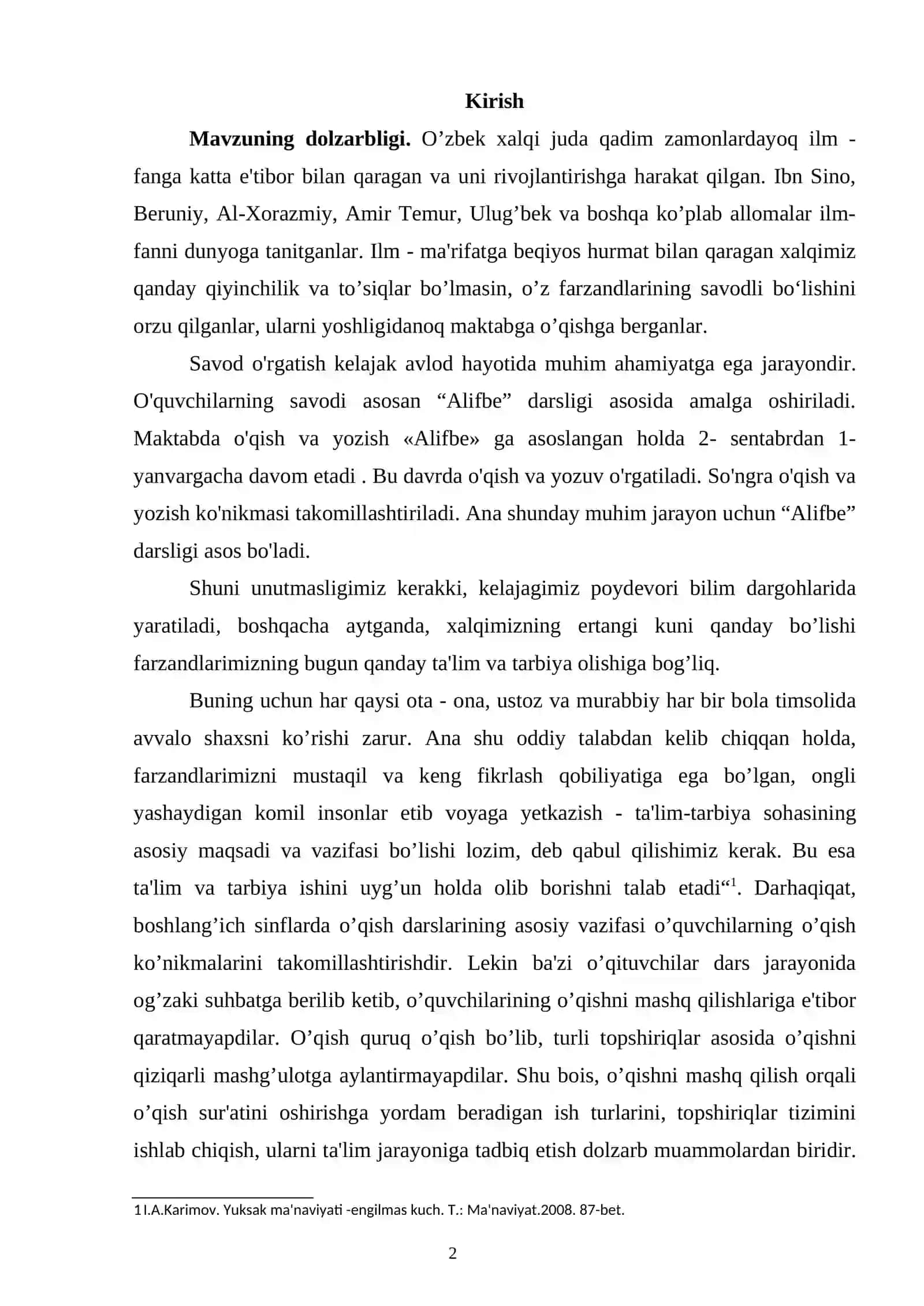 O'quvchilarga tovushlarni to'g'ri talaffuz qilish va o'qishga o'rgatish 2