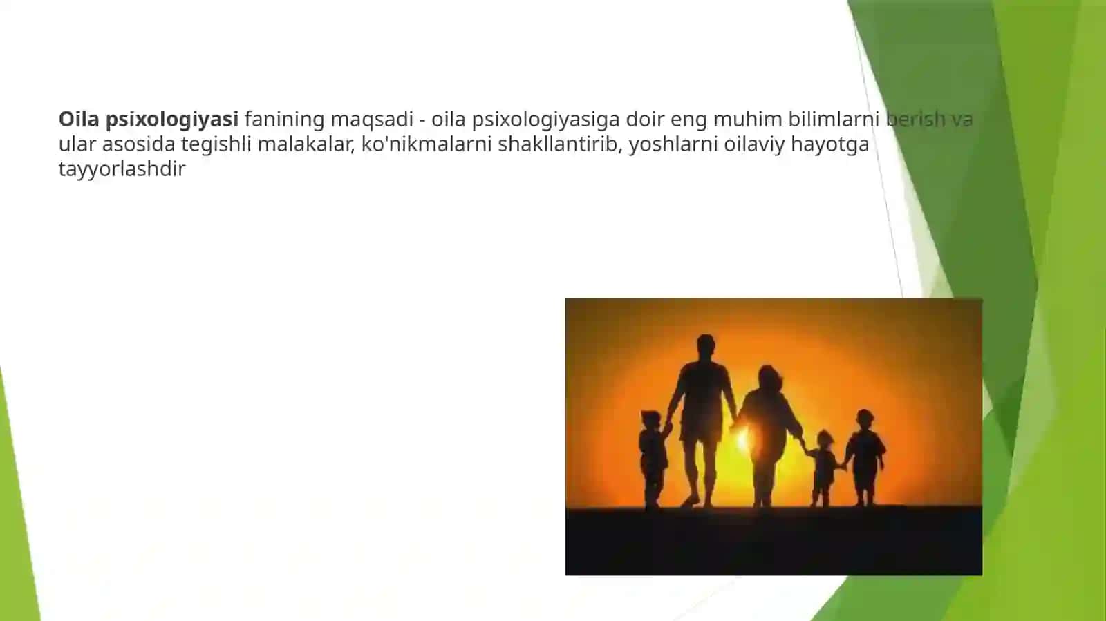 Oilapsixalogiyasining umumiy asoslari 2