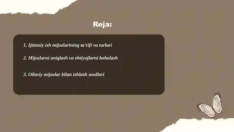 Ijtimoiy ish mijozlari 2