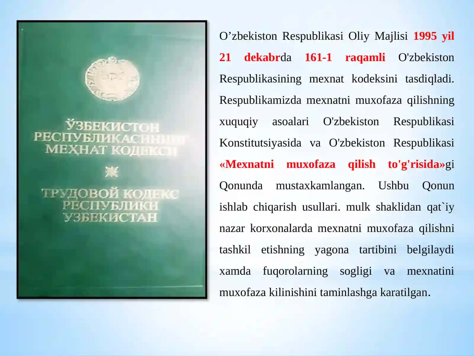 №2 Hayot faoliyati havfsizligi fanining xuquqiy asoslari 2