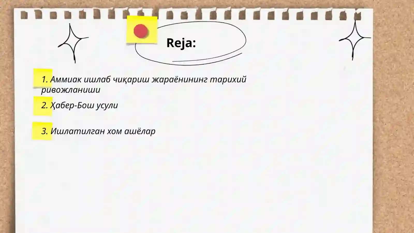Аммиак ишлаб чиқариш технологияси 2